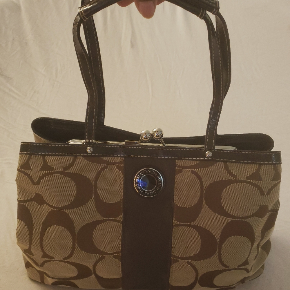 COACH Snap-Top Satchel